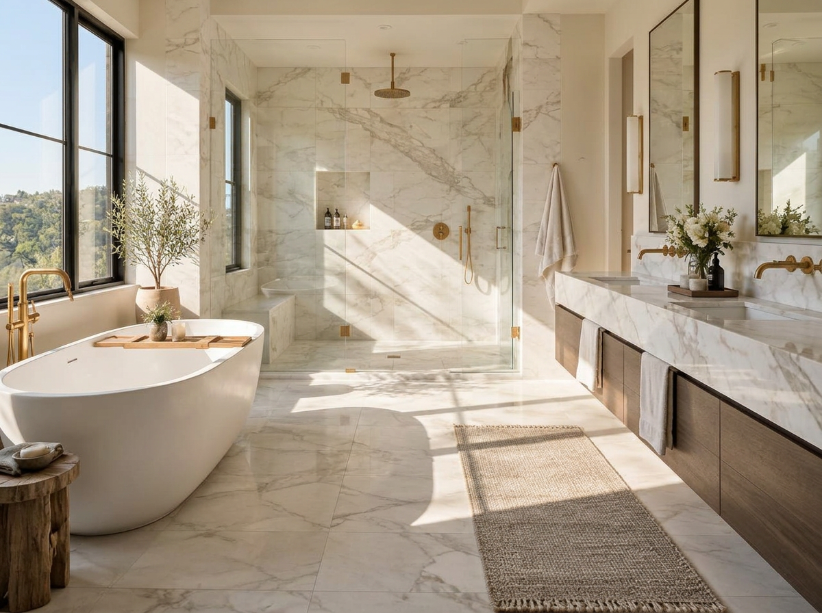 Illustrative bathroom remodeling project