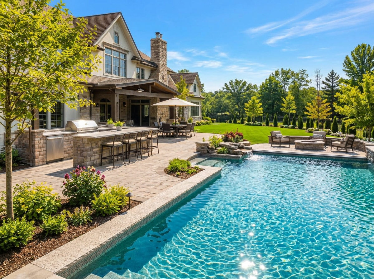 Illustrative landscaping & pools project